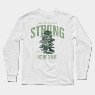 Strong Like The Cedars Long Sleeve T-Shirt